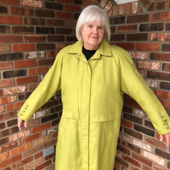 VINTAGE J. GALLERY TRENCH COAT NEW - Picture 1 of 11